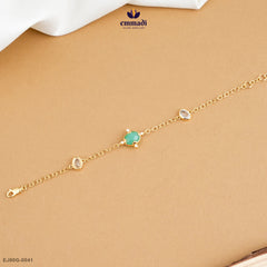 Chandrani Elegant Green Stone Bracelet