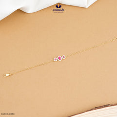 CHANDREA Exquisite Pink CZ Bracelet Collection