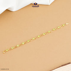 CHHAVVI Elegance: Green Stone Bracelet