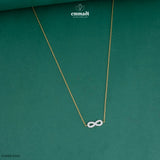 DAMAYANTHI Elegant White CZ Chain Jewellery