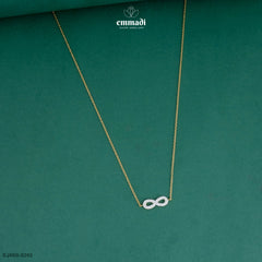 DAMAYANTHI Elegant White CZ Chain Jewellery