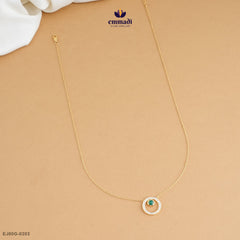 Damayanti Elegant Green CZ Chain