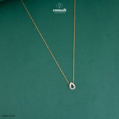 Daniya Elegant White Fancy Silver Chain