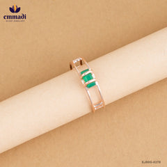 DarMika Exquisite Green CZ Ring