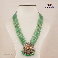 Victorian Green Long Necklace and Hangings Set