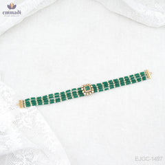Janya Exquisite Victorian Green Choker