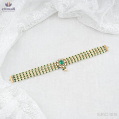 Parinita’s Exquisite Green Victorian Choker