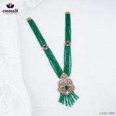 AMLIKA Exquisite Victorian Green Long Necklace