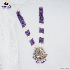 AMOLIKA Elegant Purple Victorian Long Necklace