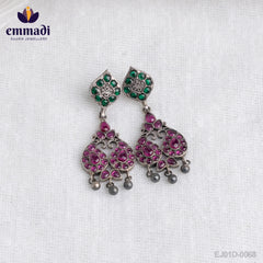 Nisha's Oxidised Multi Hangings: Handcrafted Indian Jewellery