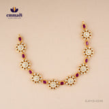 Aaradhya Red Necklace CZ