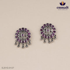 Edha Cz Pink Studs