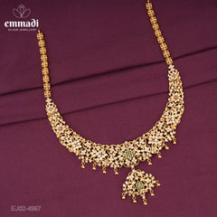 Shubham Stone Multi Necklace - Handcrafted Indian Jewellery