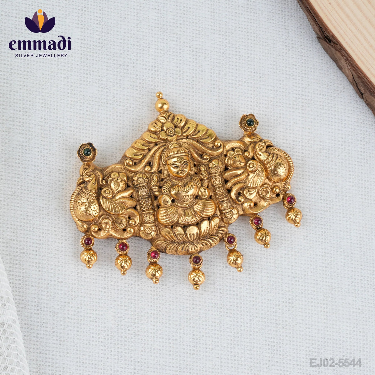 Antra Nakshi Multi Pendant: Handcrafted with Pure Gold Plating 92.5 Silver by Emmadi Jewellers