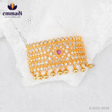 Sneha's CZ Red Choker: Handcrafted Indian Jewellery with Pure Gold Plating