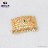 Shreya's CZ Green Choker: Handcrafted Indian Jewellery