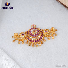 Sneha's CZ Red Choker: Handcrafted Indian Jewellery with Pure Gold Plating