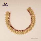 Kasulaperu Red Necklace - Exquisite Indian Handcrafted Jewellery