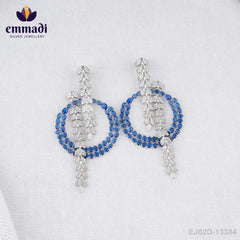 Rani’s Royal Jewels - Premium CZ Blue Hangings