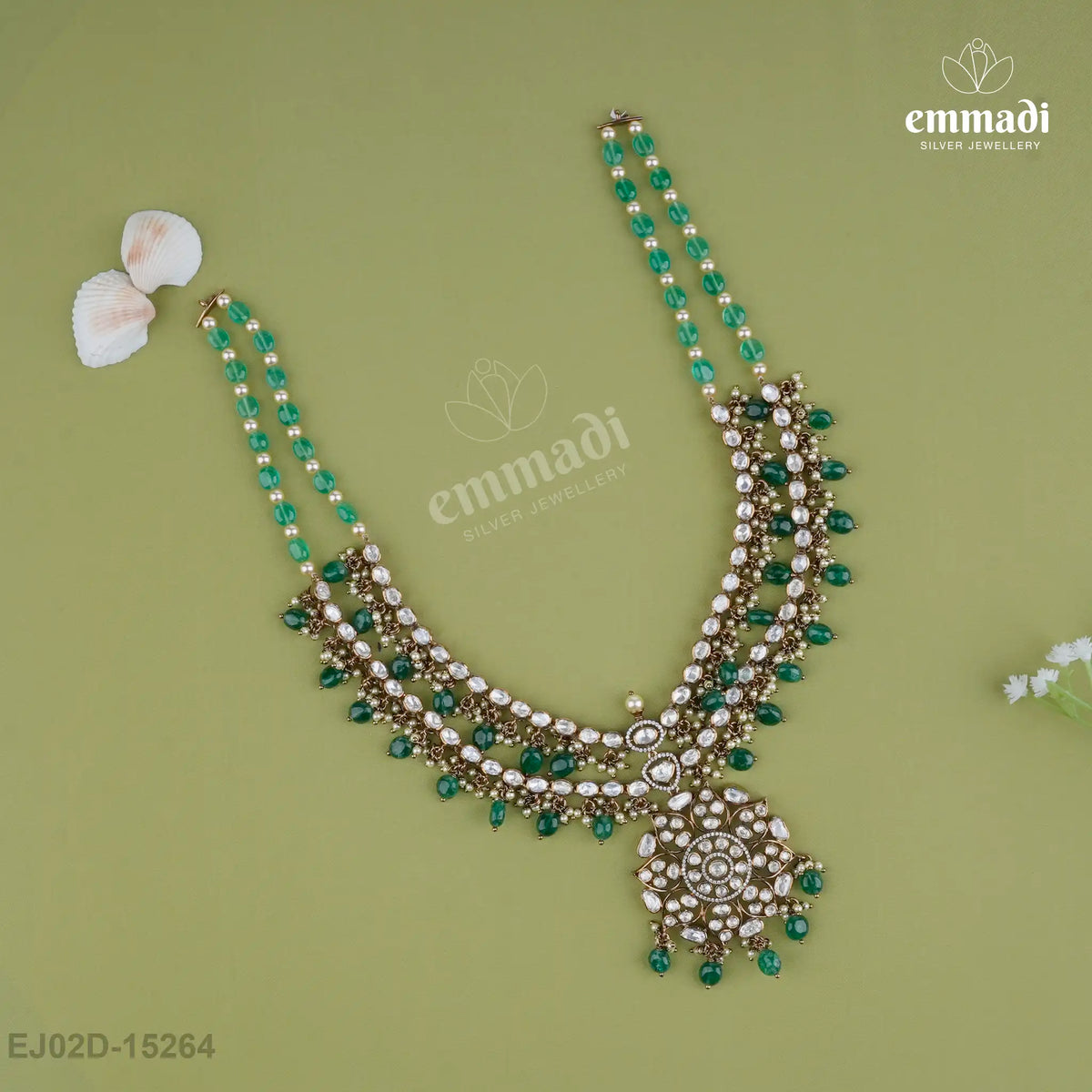 Adima Victorian Green Necklace