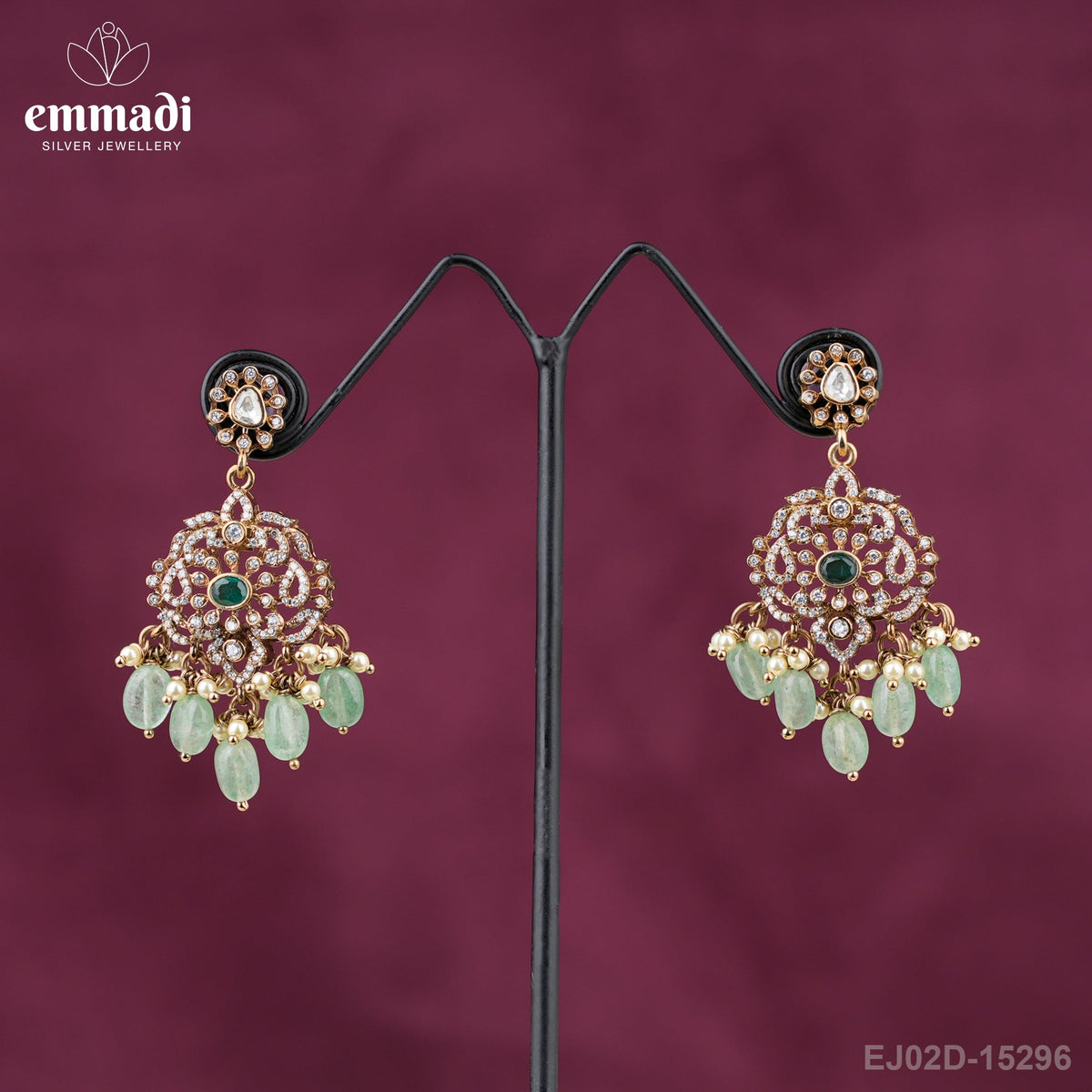 Rajput Jewels - Victorian Green Hangings