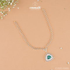 Sunaina's Premium CZ Green Necklace