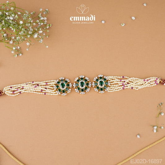 Sumitra Premium CZ Green Choker