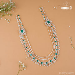 Sukenta Premium CZ Long Necklace - Green