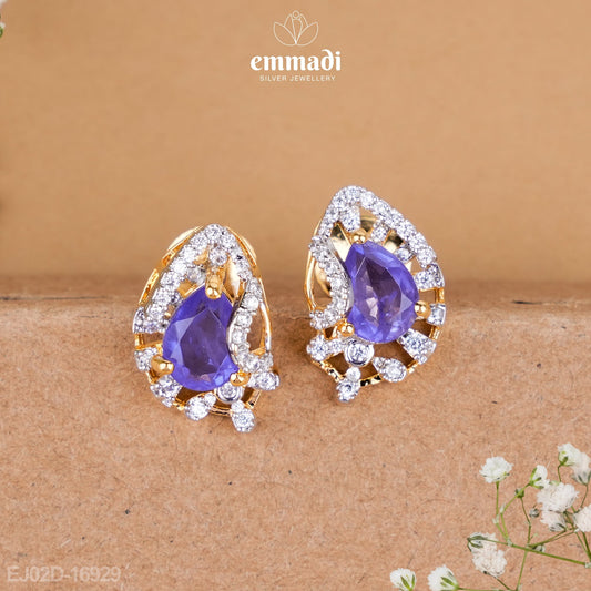 Suhagini Premium CZ Pendant and Sugna Premium CZ Studs Set