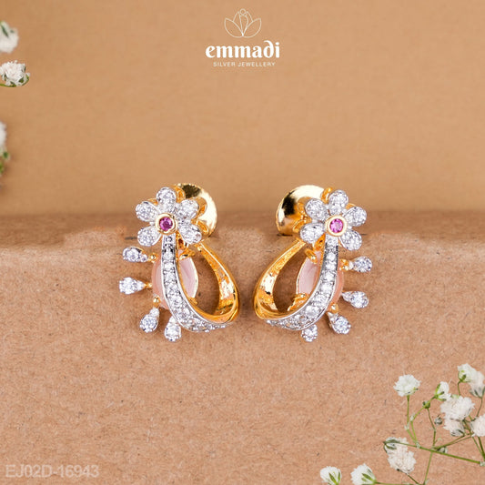 Sudama & Suchitra's Premium CZ Pendant and Studs Set