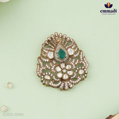 Victorian Green Pendant Delight by Sonika and Sonia's Handcrafted Buttalu