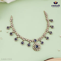 Samsad Victorian Blue Stone Necklace