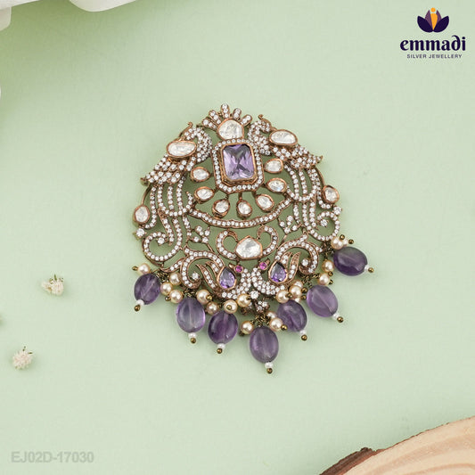 Sajiya Victorian Blue Stone Pendant