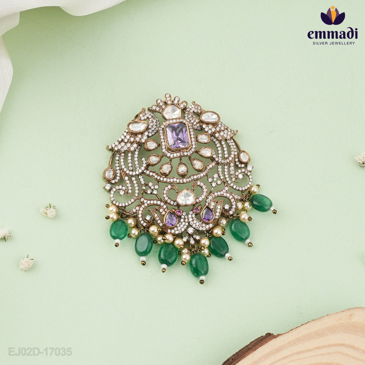 Sahina Victorian Multi Stone Pendant
