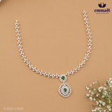Sabhana Sabenoor Premium CZ Green Necklace and Hangings
