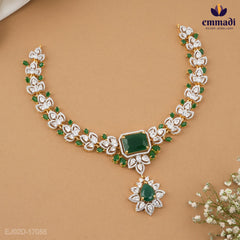 Saanu Saaniya Premium CZ Necklace and Hangings Set