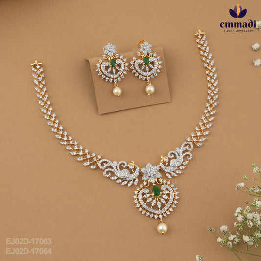 Rukshar Premium CZ Necklace and Hangings