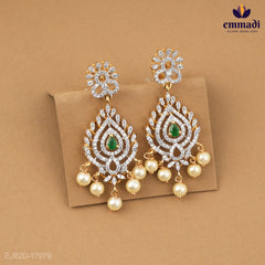 Ruhi’s Premium Green CZ Hangings