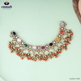 Sitara Exquisite Multi-Colored Victorian Necklace and Elegant Hangings
