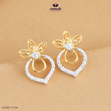 AMRYTHA Premium White CZ Studs Jewellery