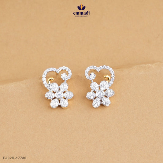 AMRYTTE Silver Studs with Premium CZ