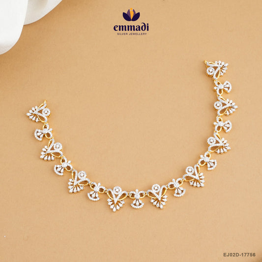 ANASUYAH Elegant White CZ Necklaces
