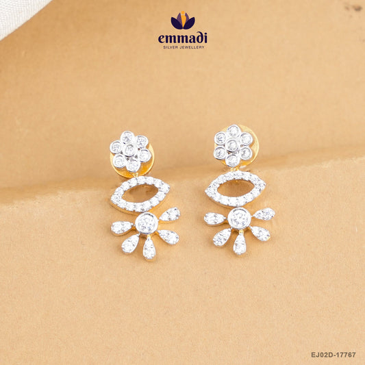 ANHITHI Exquisite White CZ Hangings
