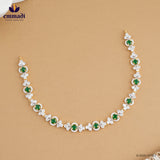 Anjitha Exquisite Green CZ Necklace