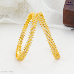 DEBLINA Premium Antique White Bangles