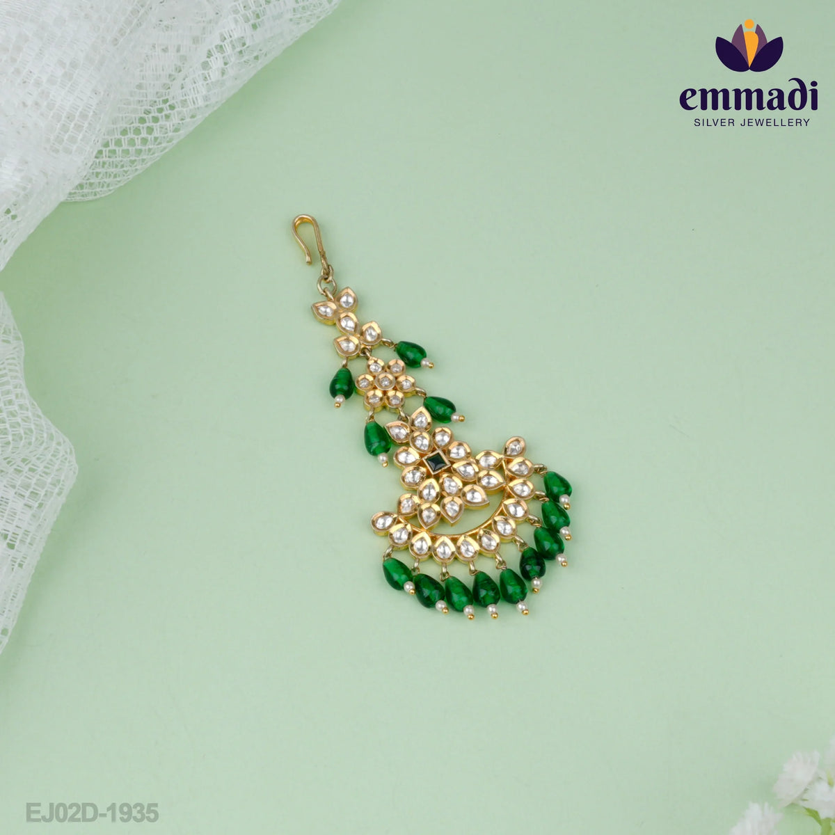 SwarnaLakshmi Moissanite Green Papidi Billa