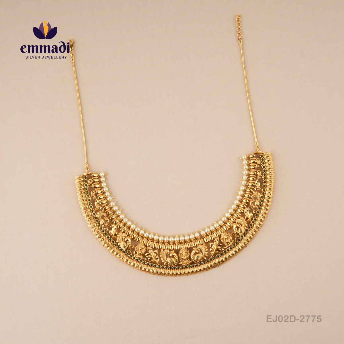 Eisha Premium Antique Green Necklace