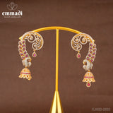 Veeraraghavan's CZ Red Buttalu - Handcrafted Indian Jewellery