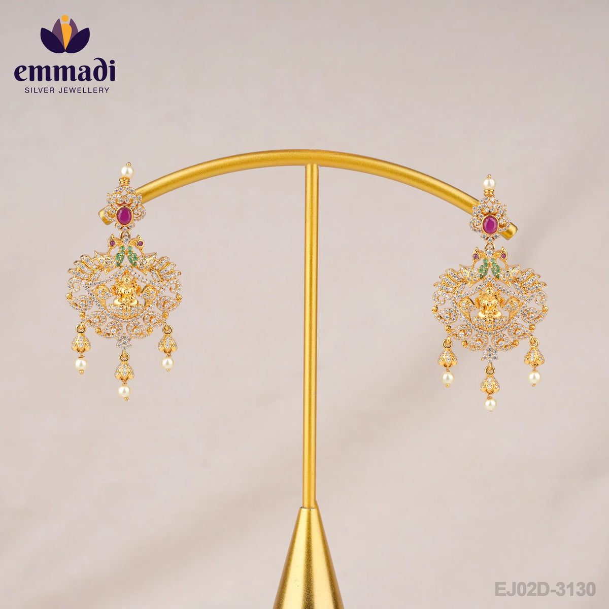 Sakshi Jewels: CZ Multi Hangings - Handcrafted with Pure Gold Plating