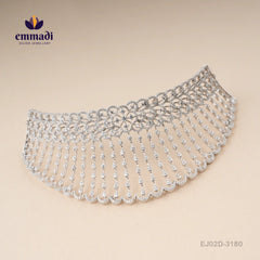 Farha Premium Cz White Choker